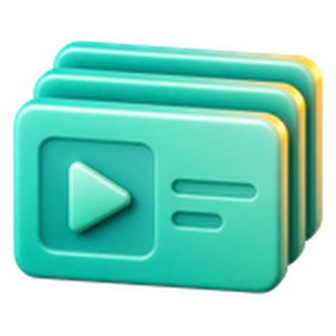 3D catalog rows icon