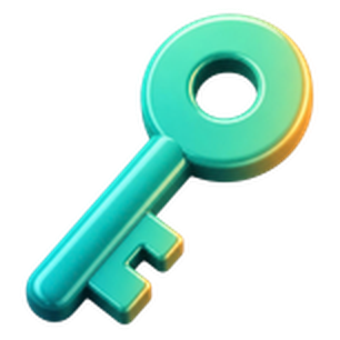 3D key icon