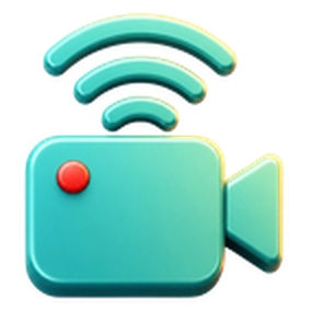 3D live broadcast camera icon