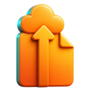 3D upload icon