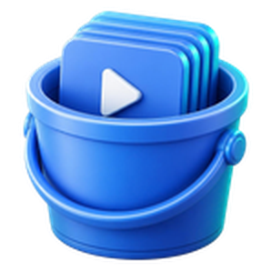 3D HLS bucket icon