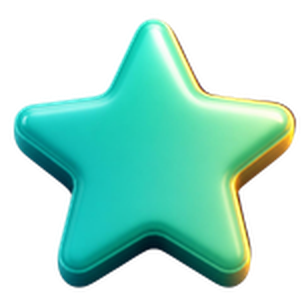 3D star icon