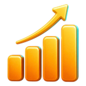 3D bar chart icon
