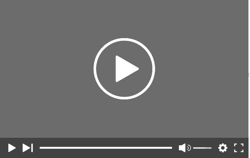 Video player with play button