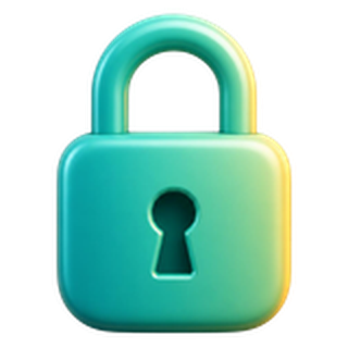 3D lock icon