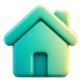3D home icon