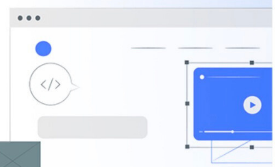 Browser illustration with an embedded video element