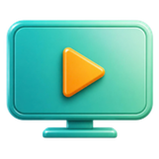 3D smart TV icon